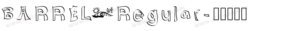 BARREL Regular字体转换